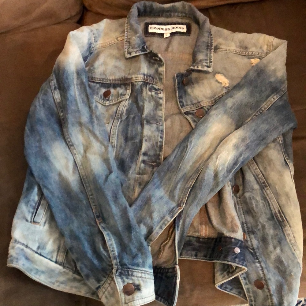 Woman’s Express distressed jean jacket